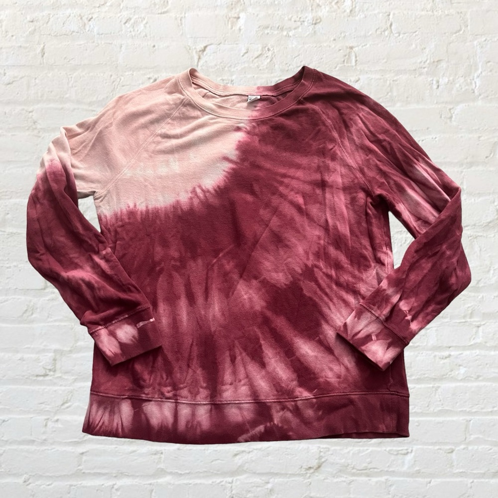 Old Navy tie dye pink crew neck sweatshirt